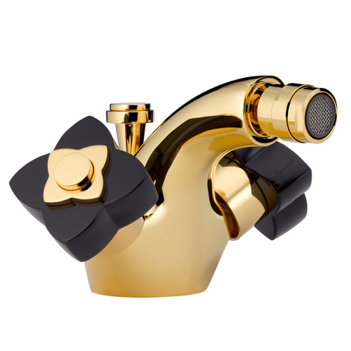 Смеситель THG Petale de Cristal noir U6D-F01-3202 на биде золото