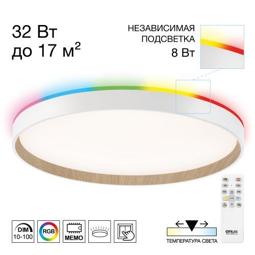 Светильник потолочный музыкальный Citilux Etalon (Еталон) CL750400R