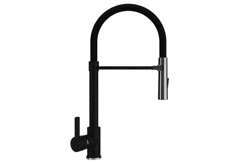Смеситель для кухни Ulgran Classic U-024-308 на раковину черный