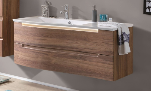 Тумба под раковину Puris Purefaction WUA36121SR(676/180) 120х52х51 подвесная цвет дуб чарлстон