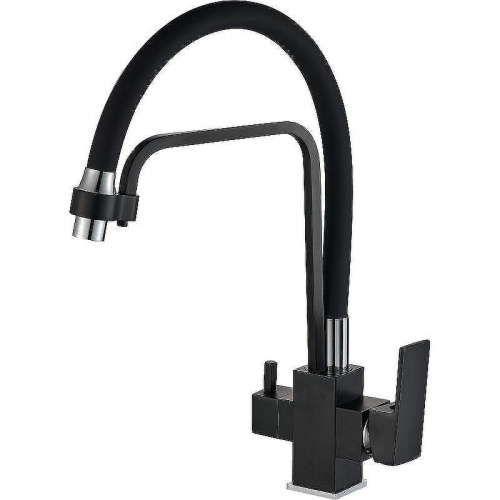 Смеситель для кухни Haiba HB76857 на мойку черный