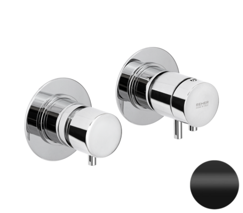 Смеситель для душа Remer X Style XT96D3NO встраиваемый в стену черный с термостатом