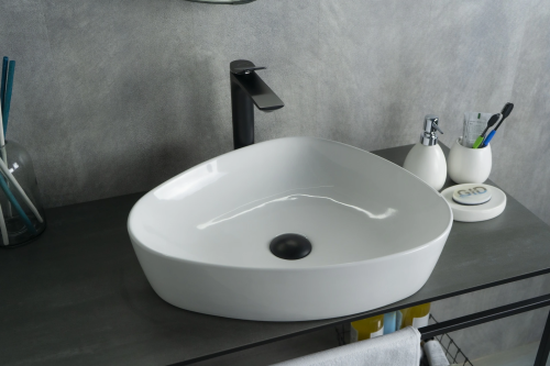 Раковина керамическая Gid Creativo 51139 50х40 накладная цвет белый