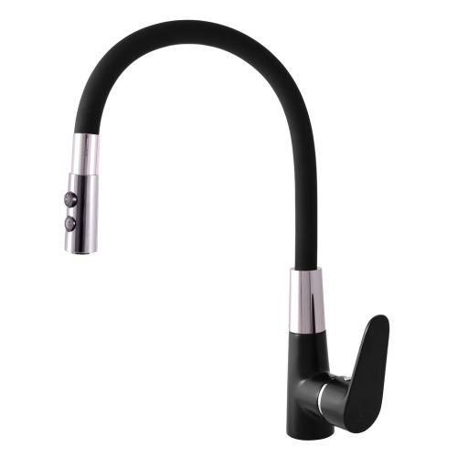 Смеситель для кухни RavSlezak AMUR AM719.5/12CMATC на мойку черный матовый