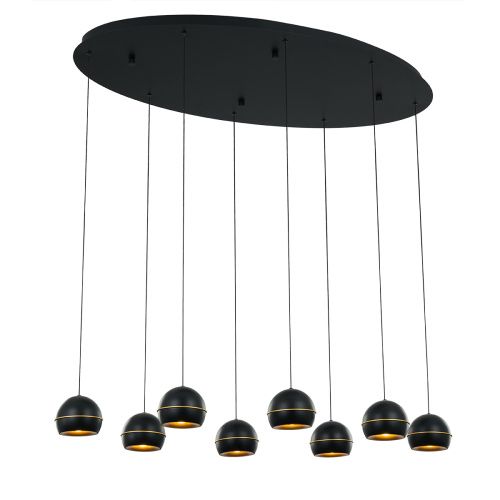 Люстра потолочная Delight Collection MD21001034-8A black/gold
