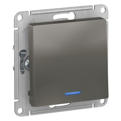 Выключатель 1-клавишный с подсветкой сх.1а 10AX Systeme Electric AtlasDesign (АтласДесигн) ATN000913