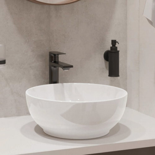 Раковина Sanita Luxe Art Slim 40 см WB.CT/Art/40-N.Slim/WHT.G/S1 накладная цвет белый