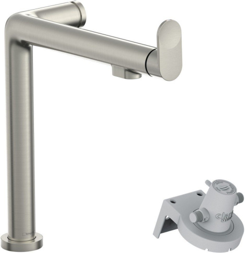 Смеситель для кухни Hansgrohe 76804800 на раковину/столешницу сталь