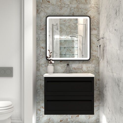 Тумба под раковину Art&Max PLATINO AM-Platino-750-2C-SO-NM 75х47х55 подвесная