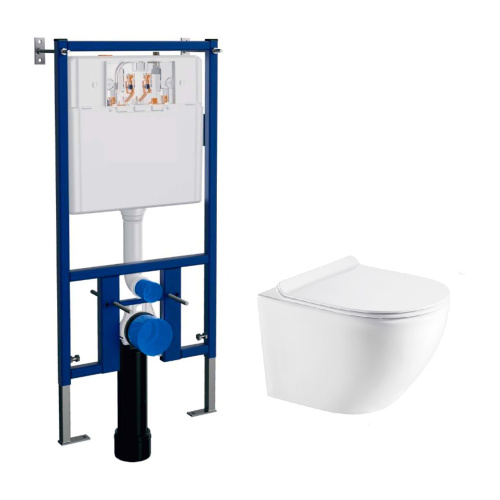 Комплект унитаз с инсталляцией  Loranto  4501+AZ-0067 Комплект унитаз с инсталляцией  Loranto  4501+AZ-0067