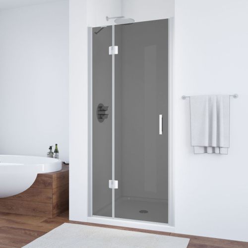 Душевая дверь Vegas-Glass AFP TUR+NOVO AFP NOVO 90 07 07 L 90х190 стекло тонированное профиль хром