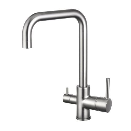 Смеситель для кухни Shevanik S228L на мойку сатин