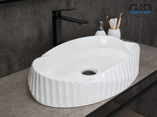 Раковина Gid Creativo 60 см 888s (51223) накладная цвет белый