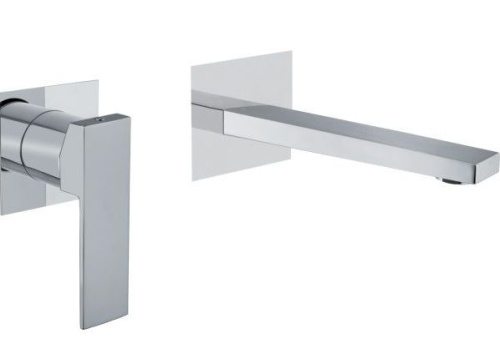 Смеситель Fiore Kube 100BB7597 встраиваемый в стену белый матовый