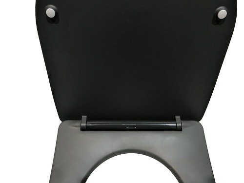 Унитаз подвесной CeramaLux B2330-2MDH серый матовый с сиденьем микролифт каскадный смыв - фото 5