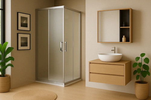 Душевой уголок Royal Bath HPD RB7090HPD-C-ST 90х70 стекло матовое профиль сатин без поддона Душевой уголок Royal Bath HPD RB7090HPD-C-ST 90х70 стекло матовое профиль сатин без поддона