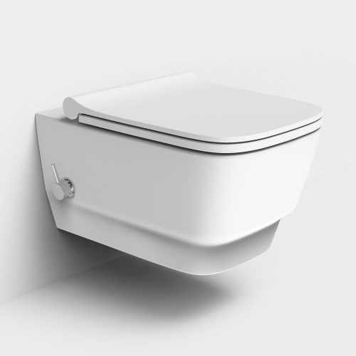 Чаша унитаза подвесная Boheme Bello 971-2-MW цвет белый без сиденья безободковый