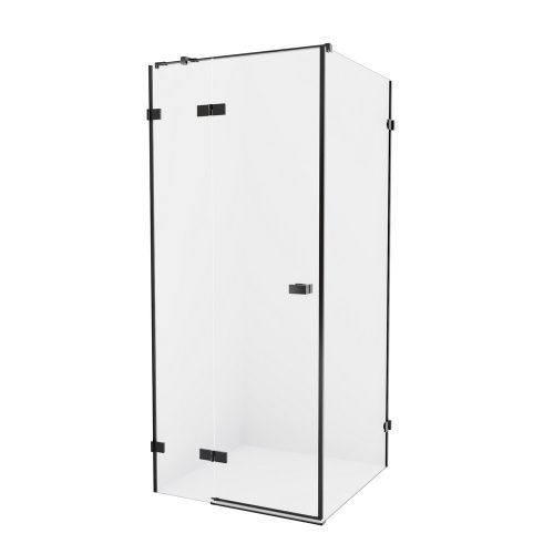 Душевой уголок New Trendy AVEXA Black EXK-1592 110х100 стекло прозрачное профиль черный без поддона