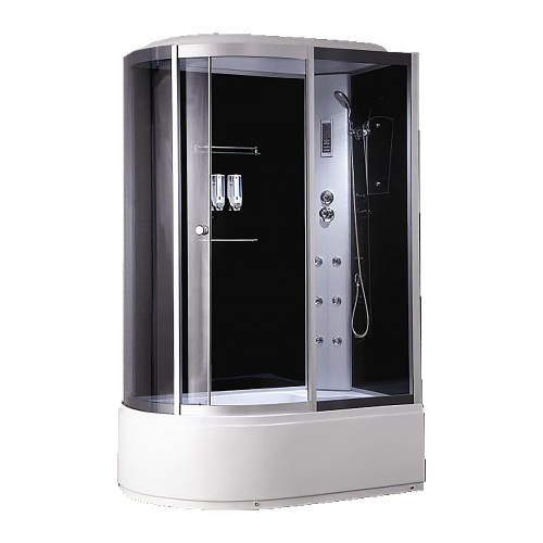 Душевая кабина Loranto CS-007 CS-007-2R 135*85* 135х85 асимметричная с крышей