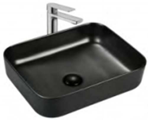 Раковина Splendy Bliss 50 см BL10550T0NBM накладная цвет черный матовый