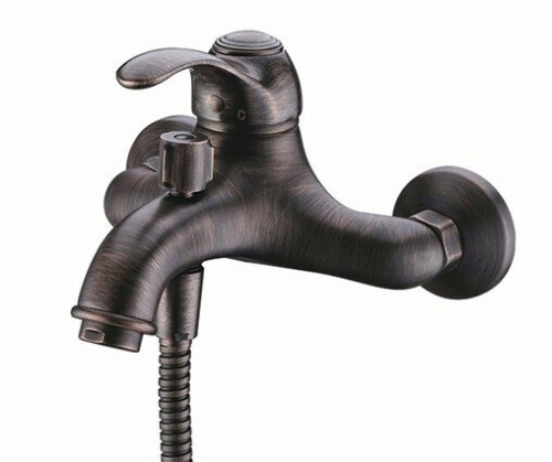 Смеситель для ванны WasserKRAFT Isar 1300 1301 настенный бронза