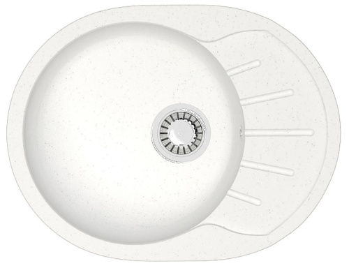 Мойка кухонная Azario Light CS00079917 57,5х44 цвет белый