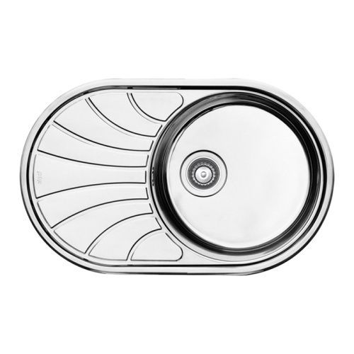 Кухонная мойка IDDIS Suno SUN77SDi77S 77х48 цвет сатин поверхность глянцевая