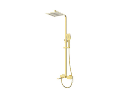 Душевая стойка BelBagno LUCE LUC-VSCM-ORO настенная золото