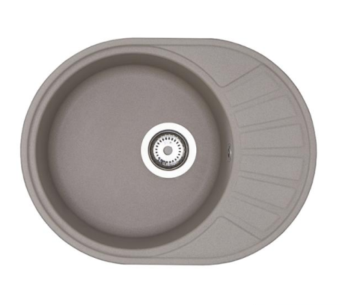 Мойка кухонная Aquaton Чезана 1A711232CS250 56,8х43,7 цвет серый шелк