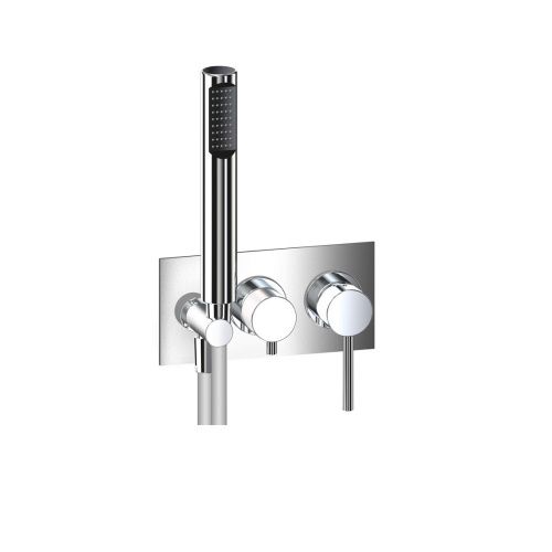 Смеситель для ванны и душа Webert Elio EL860512015 настенный хром