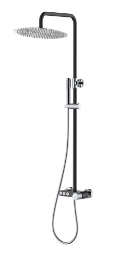 Душевая стойка Boheme Stick 128-BCR.2 настенная цвет черный