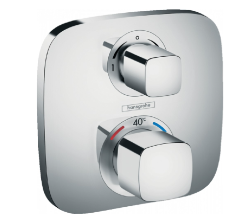 Смеситель Hansgrohe Ecostat E 15708000 настенный встраиваемый хром с термостатом