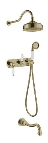 Душевая система Boheme Medici смесители 308 встраиваемая цвет бронза