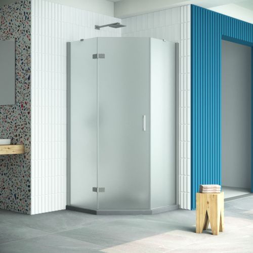 Душевой уголок Vegas-Glass AFA-Pen Retta AFA-Pen Retta 90 07 10 L 90х90 стекло матовое профиль хром без поддона