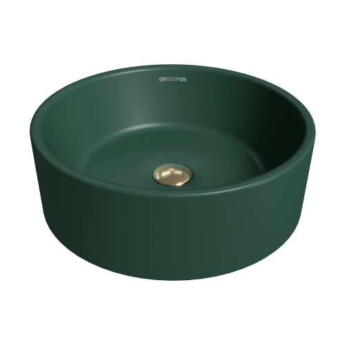Раковина Grossman Color 40 см GR-3013OLM накладная цвет светло-зеленый матовый