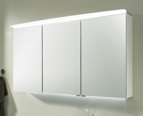 Зеркало-шкаф Puris Speed S2A431281(161) 120х15х66 подвесной цвет белый