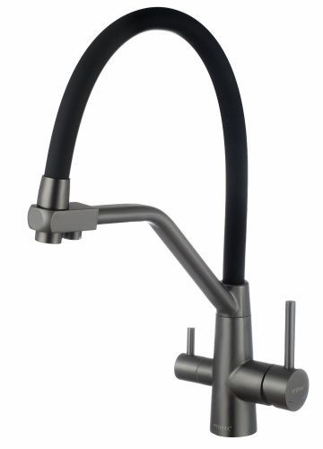 Смеситель для кухни Fmark FS0662-Q01 на мойку графит