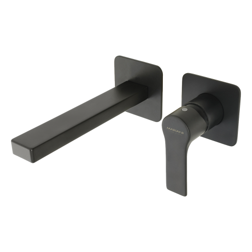 Смеситель для раковины Mariani Kali B14565KLP встраиваемый в стену черный