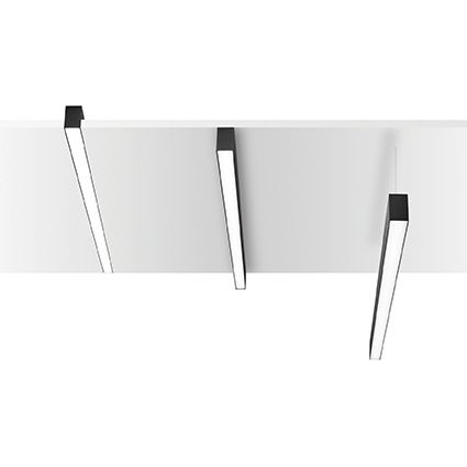 Линейный подвесной светодиодный светильник Ideal lux Fluo Accent (Флуо Аццент) Fluo Accent 1800 3000K Black - фото 2