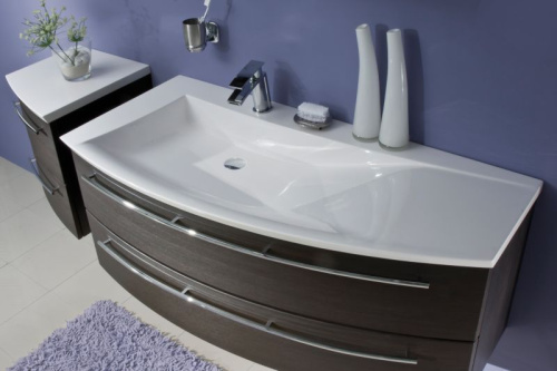 Тумба под раковину Puris Crescendo WUA361209R(755/155) 120х54х48 подвесная цвет черный