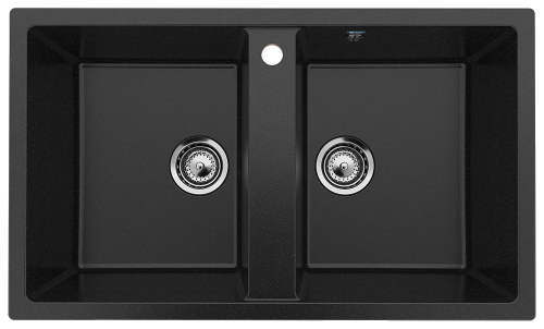 Кухонная мойка Ulgran Classic U-708-308 86х51 цвет черный