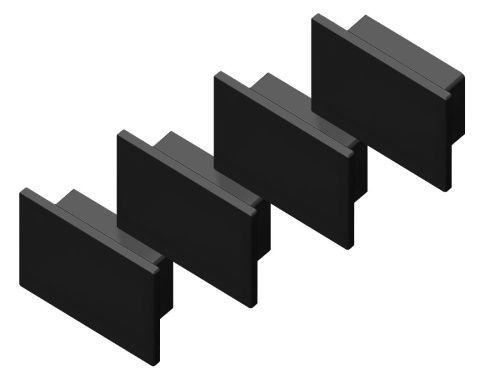 Заглушка (4 шт.) Ambrella Light Alum Profile (Алум Профиле) GP8370