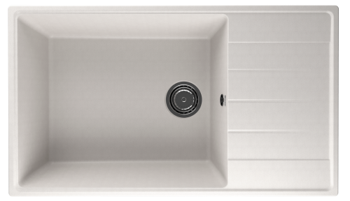 Кухонная мойка Ulgran Quartz Prima 860-01 86х50 цвет белый
