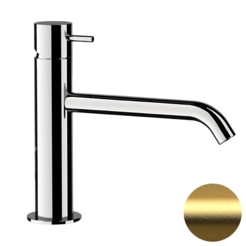 Смеситель Daniel Tokyo TK606XNDP на раковину брашированное золото