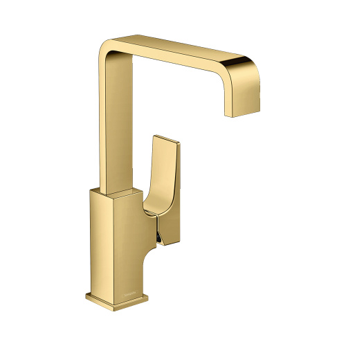 Смеситель Hansgrohe 32511990 на раковину/столешницу золото без термостата