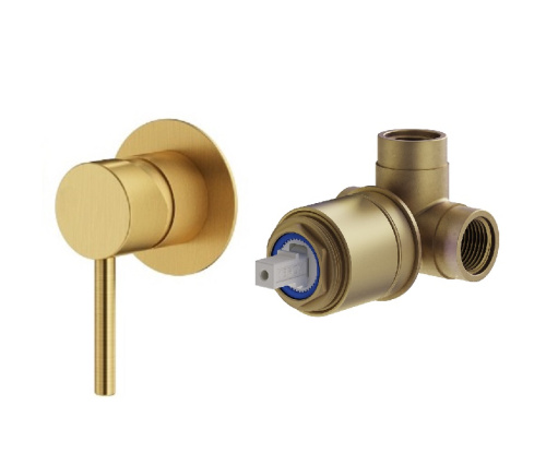 Смеситель для душа Plumberia Selection Ixo KITXO1135OB встраиваемый золото