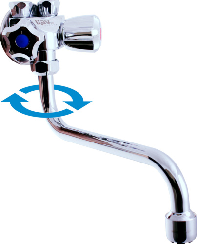 Смеситель для кухни RavSlezak EN001/21 настенный хром