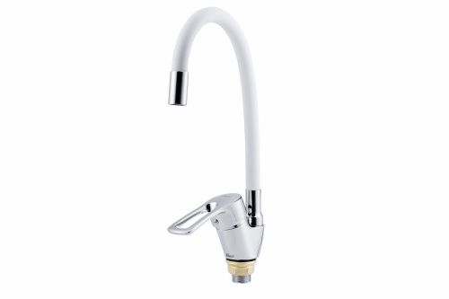 Смеситель для кухни FAUZT FZs-833-W129 на мойку белый