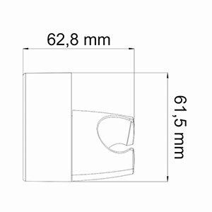 Держатель душа WasserKRAFT  A014 хром - фото 3