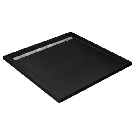 Душевой поддон Cezares TRAY-AS-A-90-30-NERO 90х90 искусственный мрамор чёрный матовый